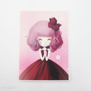 Wholesale girl pattern paper postcard