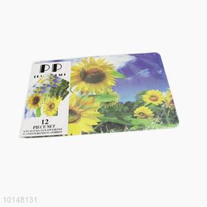 Sunflowers Printed Table Mat/PP Placemats/Coffee Table Mats