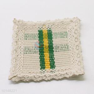 Eco-friendly Cotton Fabric Lace Heat Insulation Coaster Placemat