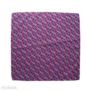 Cheap Red/Blue Cotton Handkerchief with Diagonal Strips