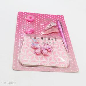 Factory Direct Spiral Coil Notebook, Pen, Hairpin, Hair Ring Set