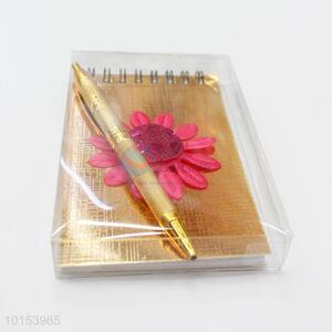 Factory Direct Students Spiral Coil Notebook Pen Set