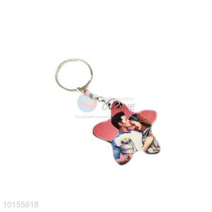 Cute star shape cheap key chain