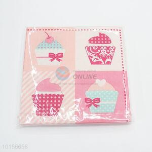 Promotional Cupcake Printed Paper Napkin