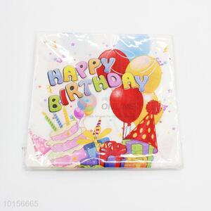 Happy birthday paper towel napkin for party supplies