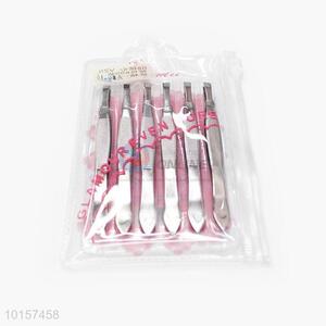 Open Mouth Diagonal Grain Eyebrow Tweezers Set