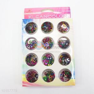 Muliticolor Nail Art Sequin Nail Sticker Decoration