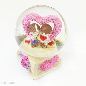 Mini Heart Inside Glass Snow Globe