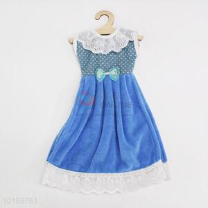 Factory price dress shaped hand towel/handkerchief