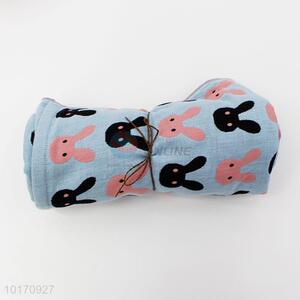 Factory Direct 100% Cotton Soft Towel with Rabbits Pattern