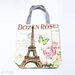 Durable Eiffel Tower lint tote bag/casual bags