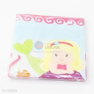 Cute design little girl printed wood pulp paper napkin