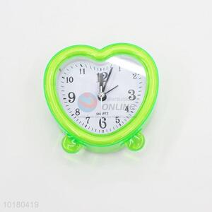 Small heart shape desk clock mini alarm clocks