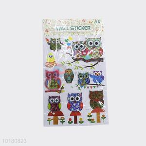 Hot Sale Fashion 5D Home Decoration PVC Owl <em>Wall</em> <em>Sticker</em>