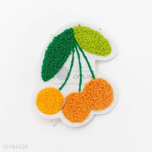 Latest Design Embroidery Fruit Cherry Applique Patch