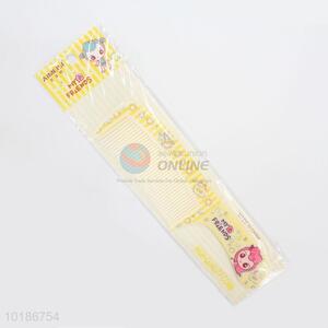 Good Quality Yellow Cartoon Utility Plastic Hair Comb