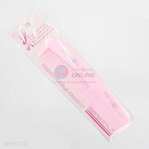 Factory Wholesale Pink Utility Plastic Hair Comb