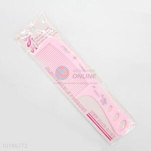 Exquisite Pink Utility Plastic Hair Comb