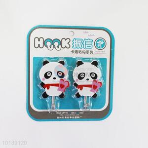 Panda Shape Adhesive Plastic Hooks,Sticky Hooks