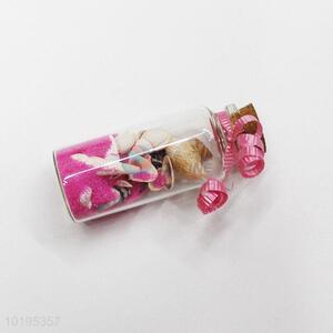 Pink drift bottle/shell wish bottle  fridge magnet