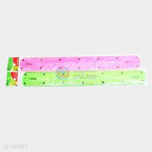 Hot selling 30cm plastic flexible ruler for school