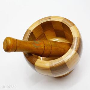 Wholesale wooden mortar & pestle set