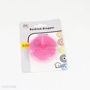 Pink plastic sink strainer/drain plug