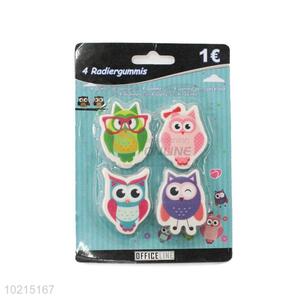 Wholesale Unique Design Colorful Owl Shape Erasers