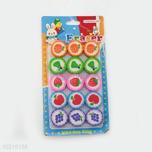 Bottom Price Fruits Pattern Erasers Set