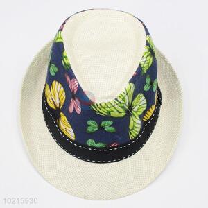 Bottom Prices Butterfly Pattern Side Women Sun Beach Cap