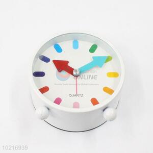 Popular top quality cute white alarm clock