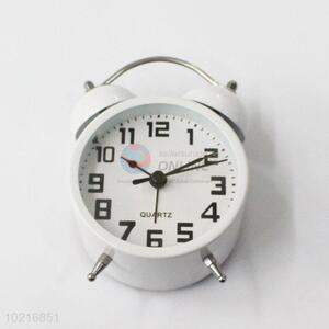 Wholesale low price best simple white alarm clock