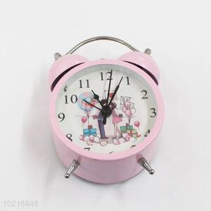 Hot-selling daily use pink alarm clock