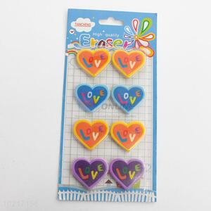 Promotional gift 3d heart erasers