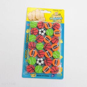 Kawaii Football/Basketbvall Rubber Erasers for Kids