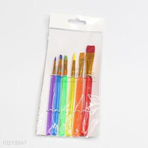 Multicolor Acrylic Handle Drawing Painting Brushes