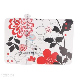 12 pieces flower printed placemat/cup mat set