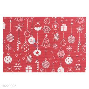 Hot sale red festival insulation table mat/placemat