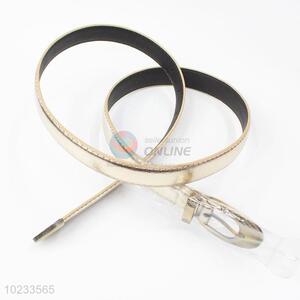 Light Gold PU Leather Women Decorative Belts Accessories