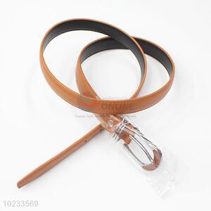 High Quality Cheap Brown Leather Thin Belt