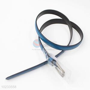 Blue PU Leather Thin Belt Women Fashion Accessories