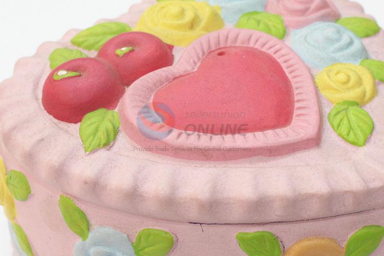 Best cute loving heart cake shape money box