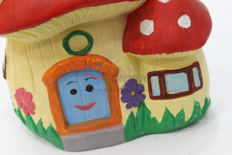 Newly product best useful mushroom house shape money box