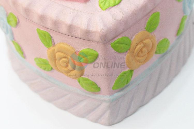 Best cute loving heart cake shape money box