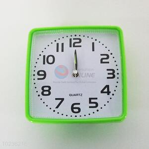 Good quality green square clock desk clock