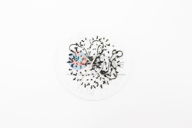 Delicate design flower shape embroidery badge brooch