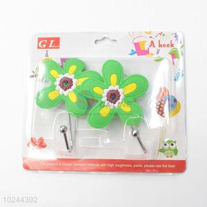 Simple Cute 2 Pcs Flower Shaped Strong Adhesive Hook