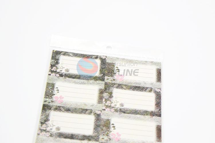 New Flower Pattern Adhesive Label Stickers