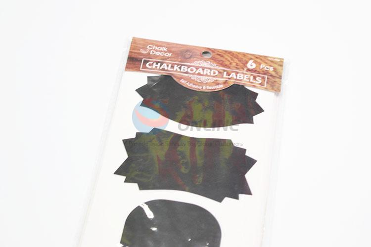 6 Pcs Adhesive Chalkboard Label Chalk Decoration