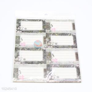 New Flower Pattern Adhesive Label Stickers